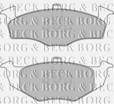 BORG & BECK bbp1691 -  Комплект тормозных колодок, дисковый тормоз